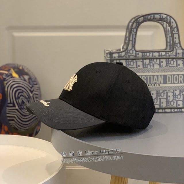 NY男女同款帽子 MLB拼接刺繡棒球帽鴨舌帽  mm1653